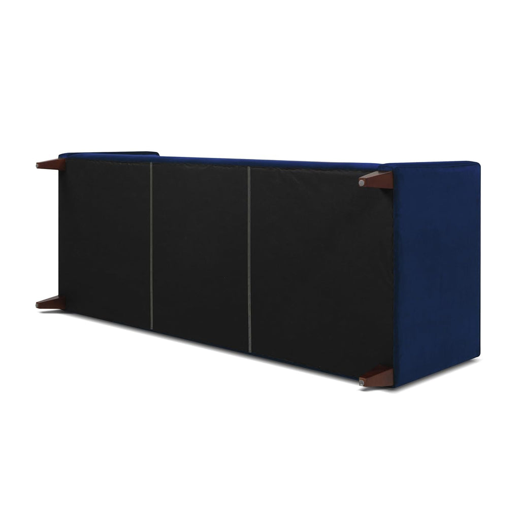 84" Navy Blue Tufted Velvet Sofa X336