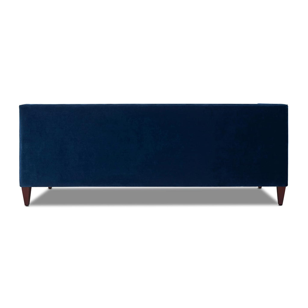84" Navy Blue Tufted Velvet Sofa X336