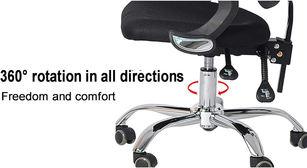 Orange Mesh Ergonomic Office Chair with Lumbar Support L69347