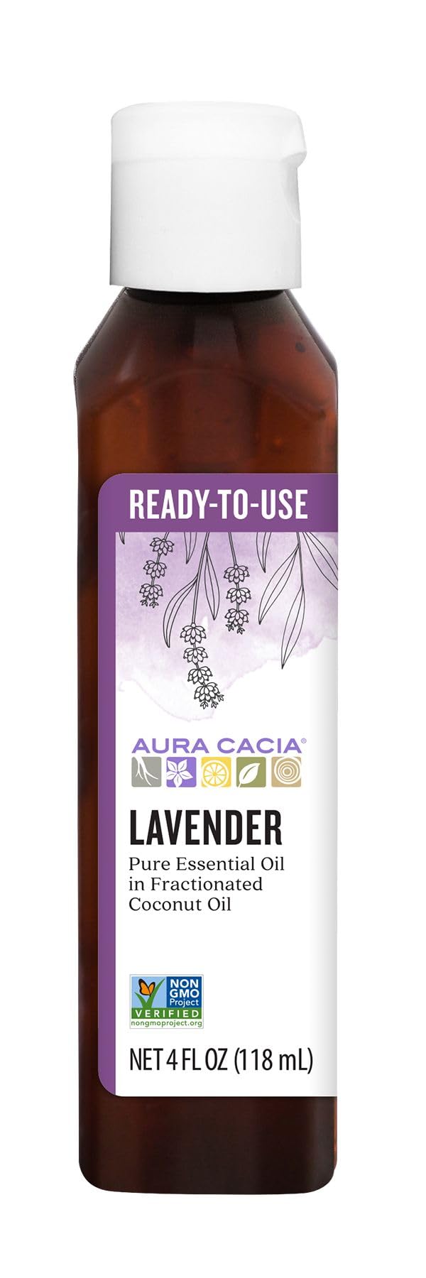 Lavender Essential Oil in Fractionated Coconut Oil 4 fl. oz. Z5353
