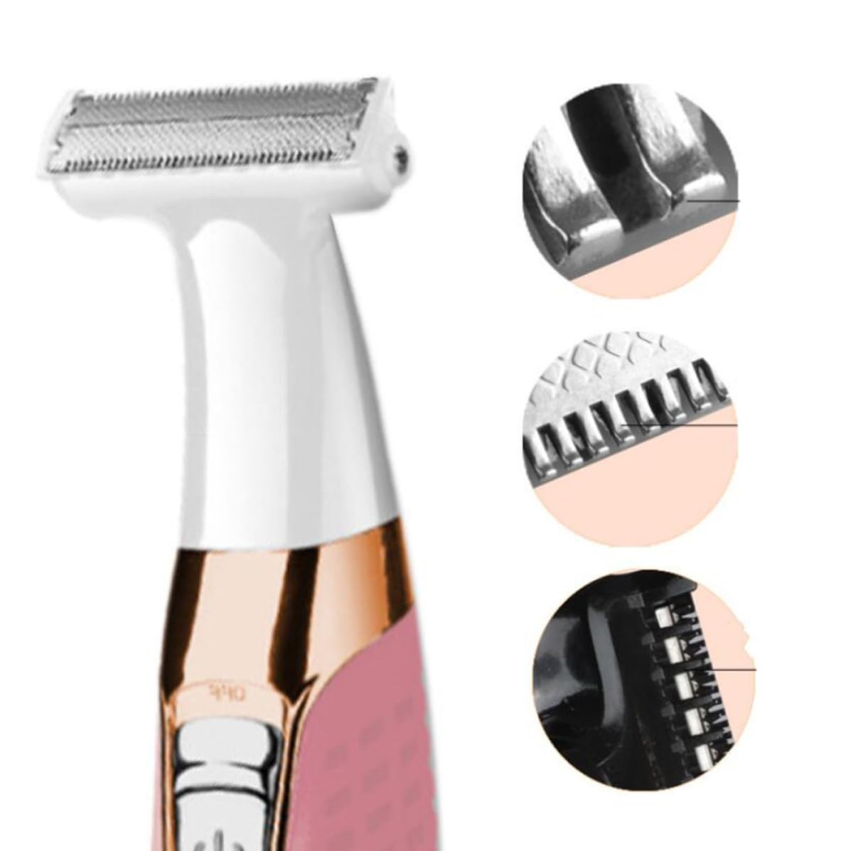 Pink Portable Electric Body Hair Shaver Q7671