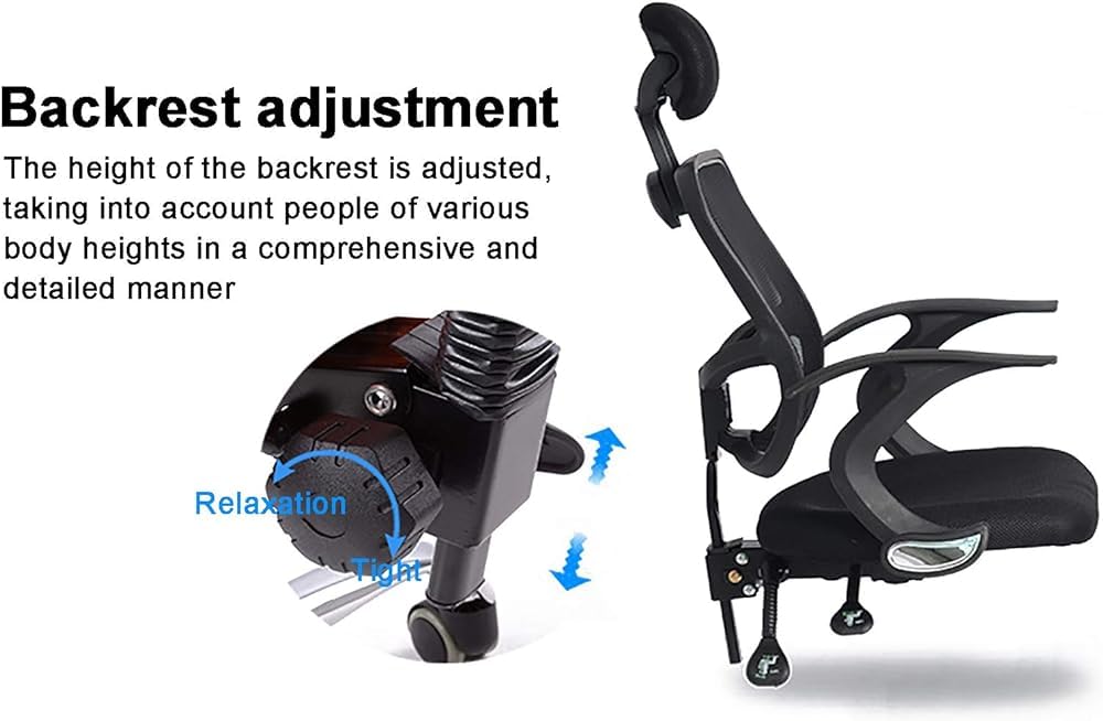 Orange Mesh Ergonomic Office Chair with Lumbar Support L69347