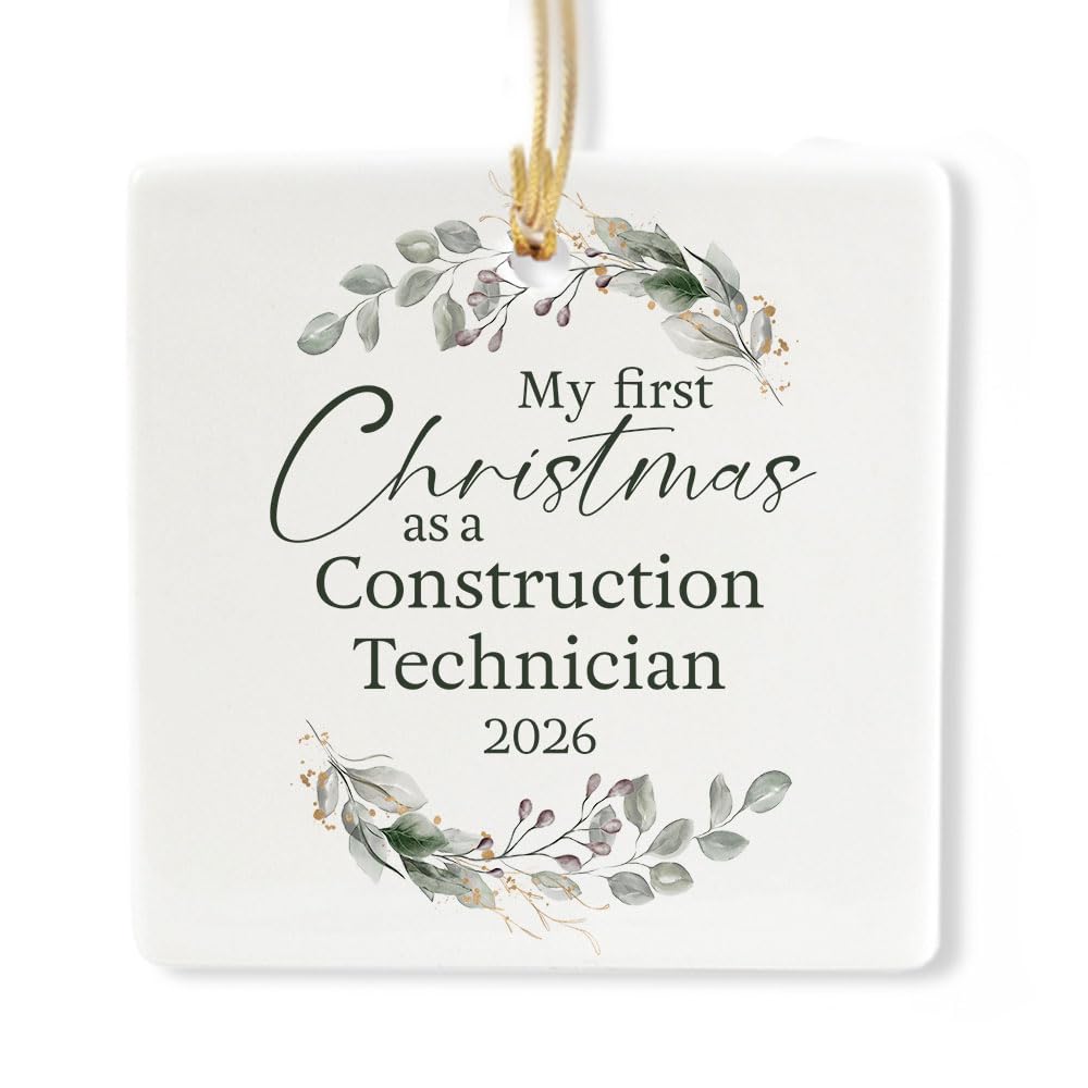 Ceramic 3-inch Square Ornament F27301