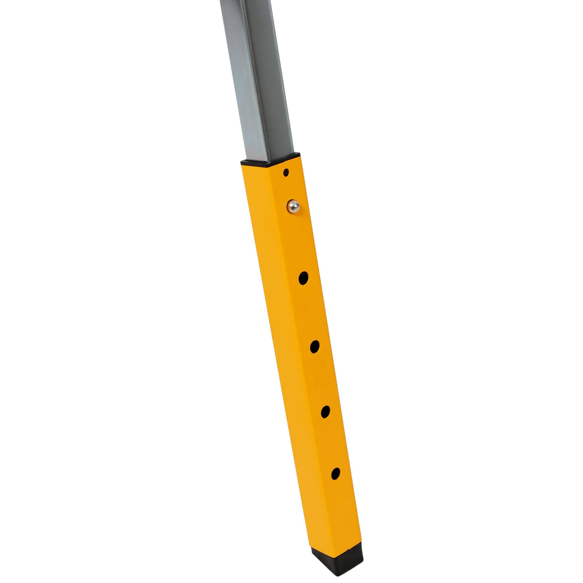 Heavy Duty Folding Saw Horses 2 Pack 1000lb Capacity Adjustable Height Metal Yellow Steel W80793