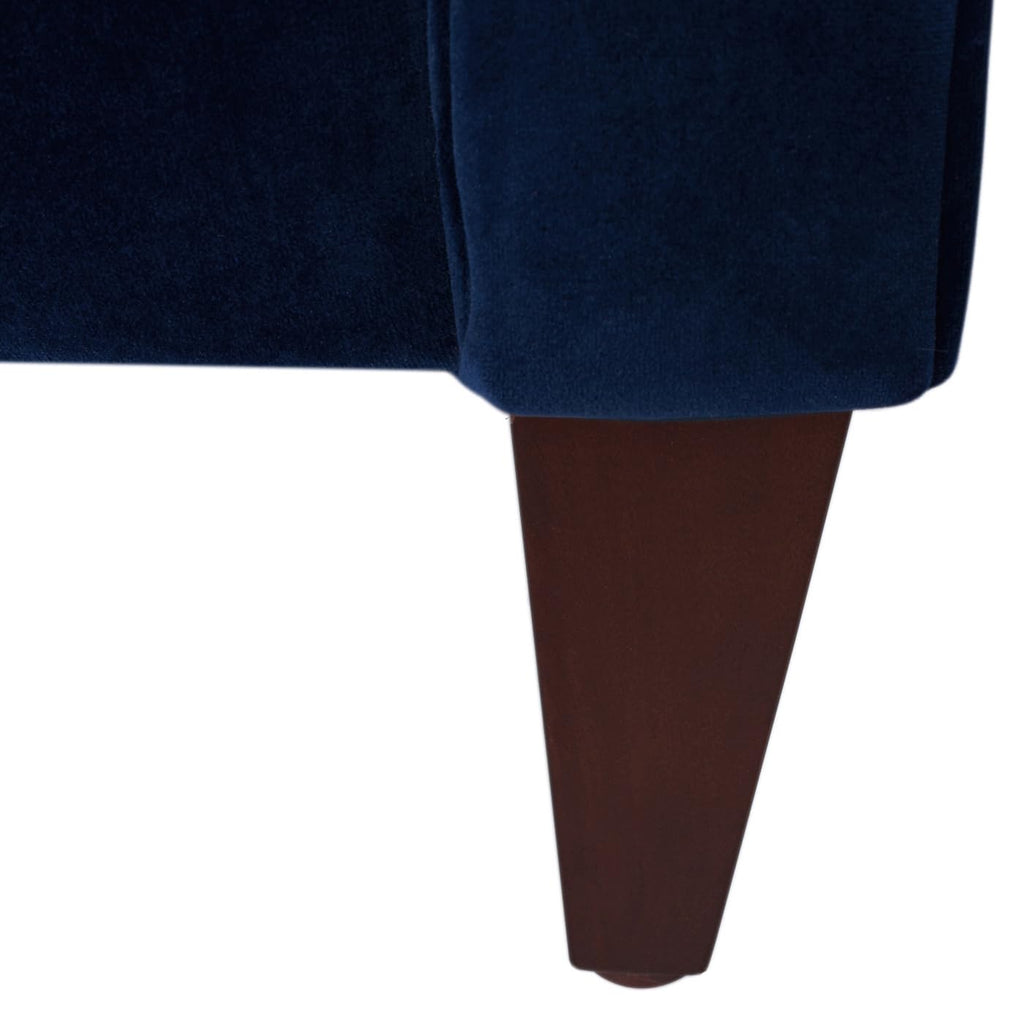 84" Navy Blue Tufted Velvet Sofa X336