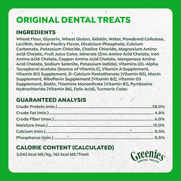 Natural Dog Dental Care Chews 24 oz F2280