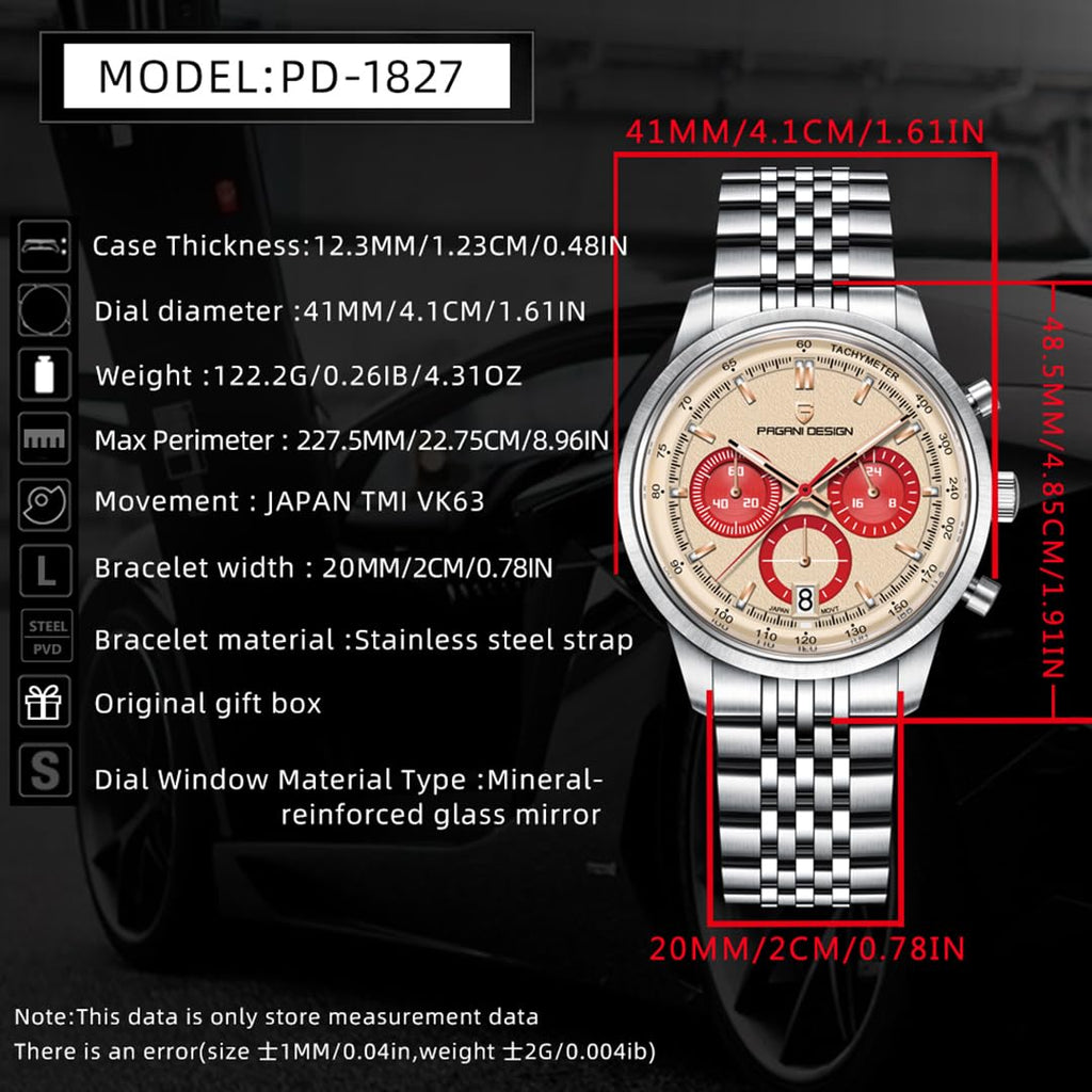41MM Stainless Steel Chronograph Watch E994877