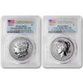 Set of 2 American Proof Silver Morgan & Peace $1 N91521