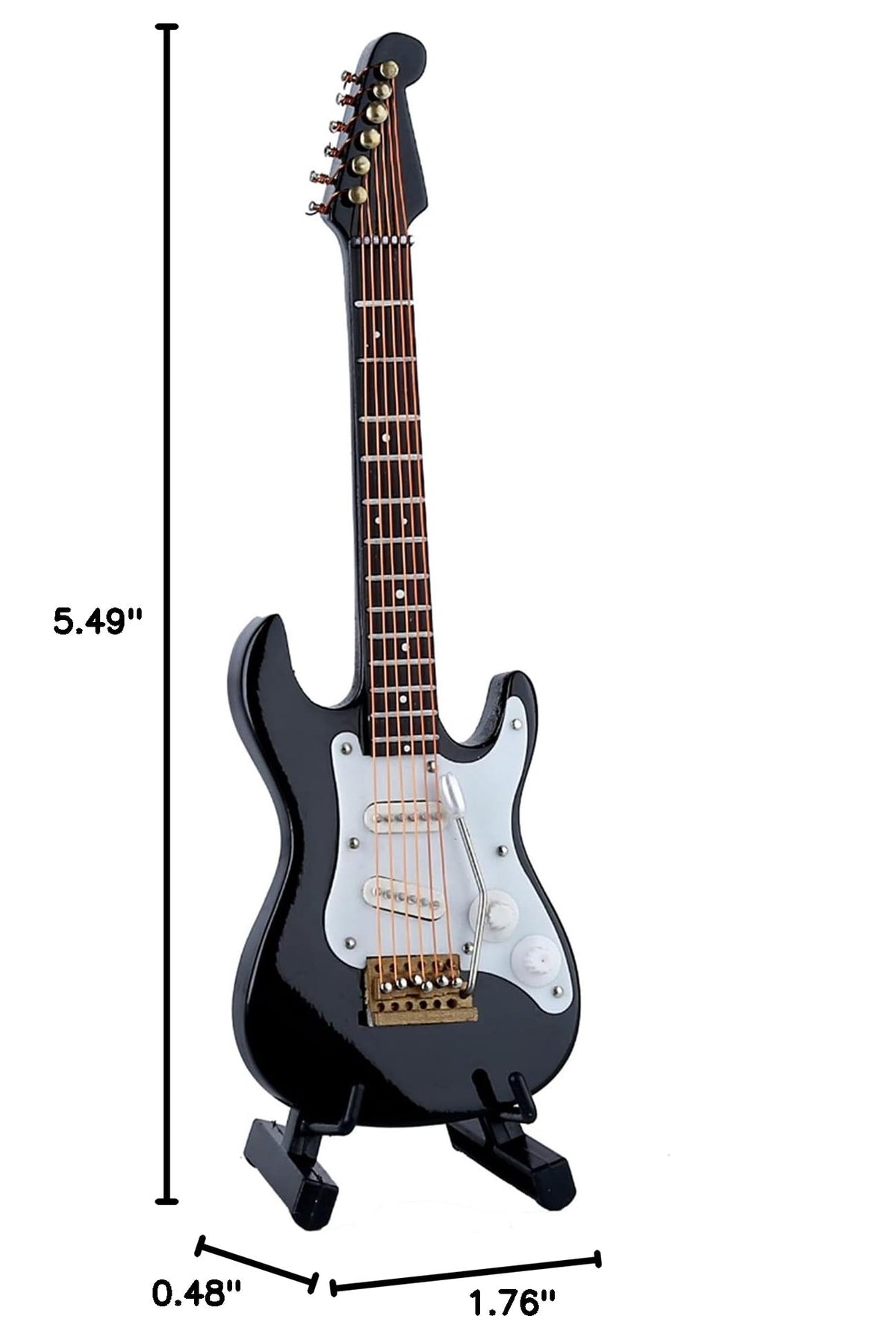 Miniature Electric Guitar Replica with Stand and Case B57482