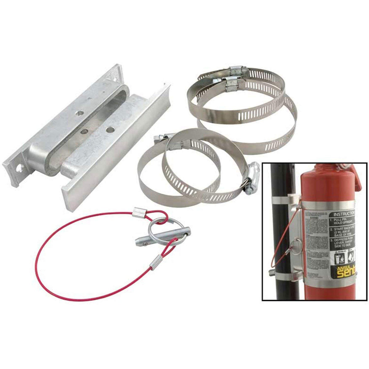 2.5 lbs Quick Release Fire Extinguisher Bracket B6098