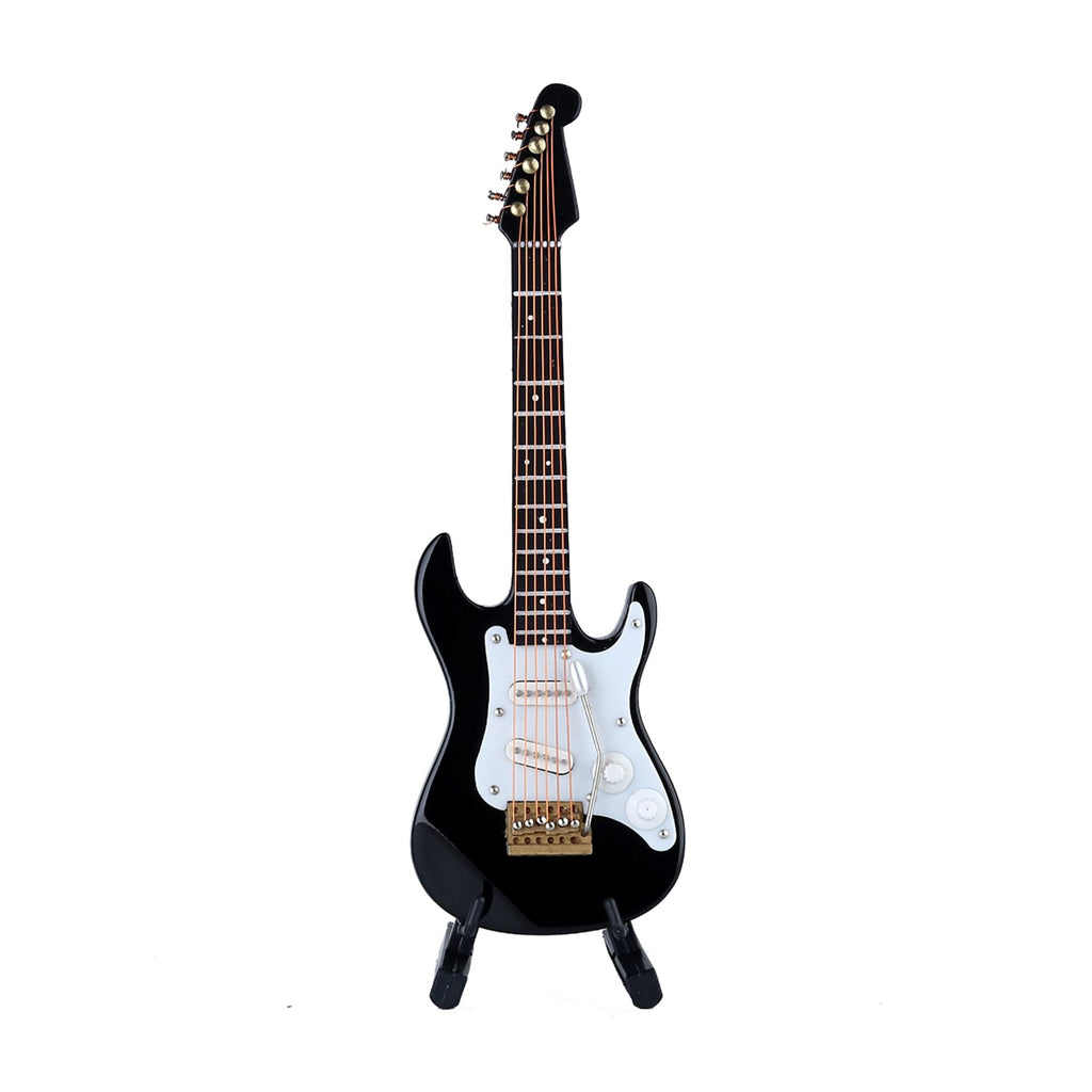 Miniature Electric Guitar Replica with Stand and Case B57482