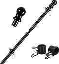Black 5ft Tangle Free Metal Flag Pole W672716