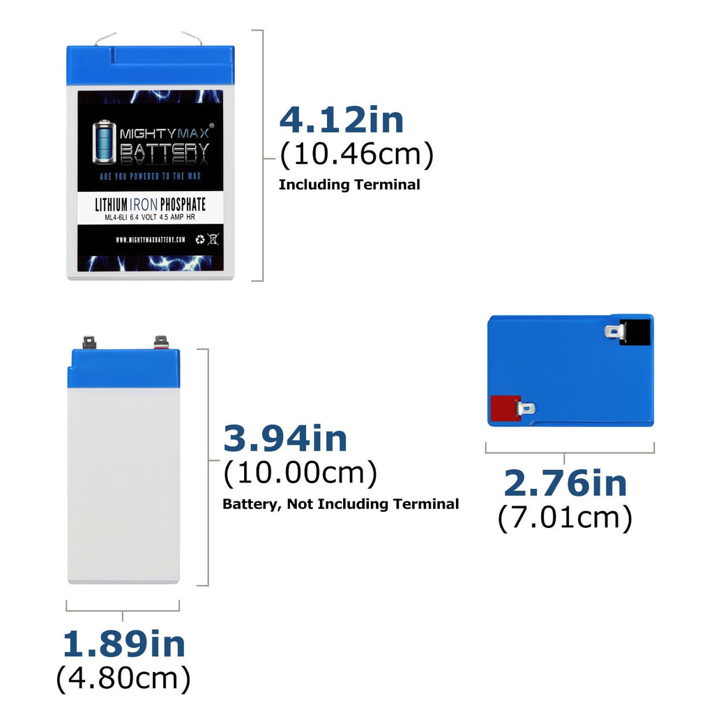 6V 4.5AH Lithium Replacement Battery I3180