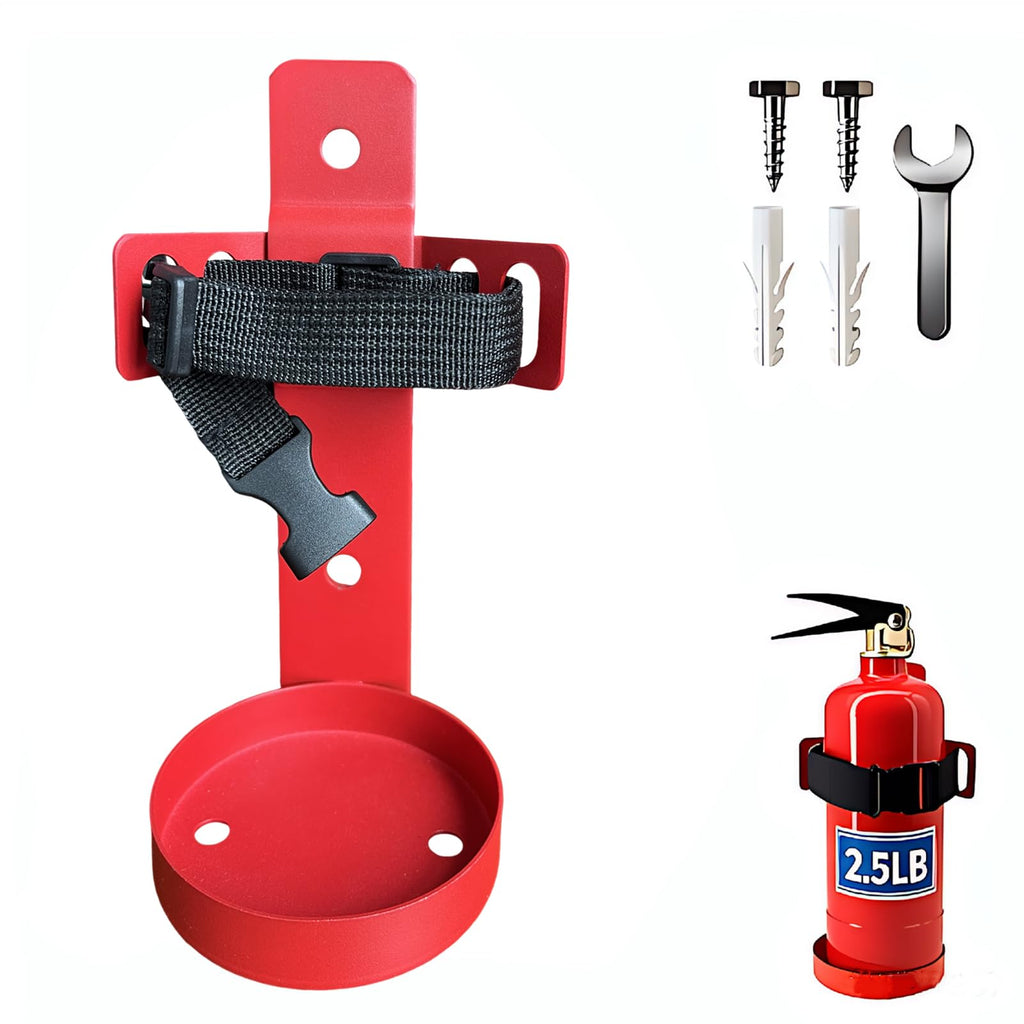 Small Fire Extinguisher Mount with Quick Release Strap I4035