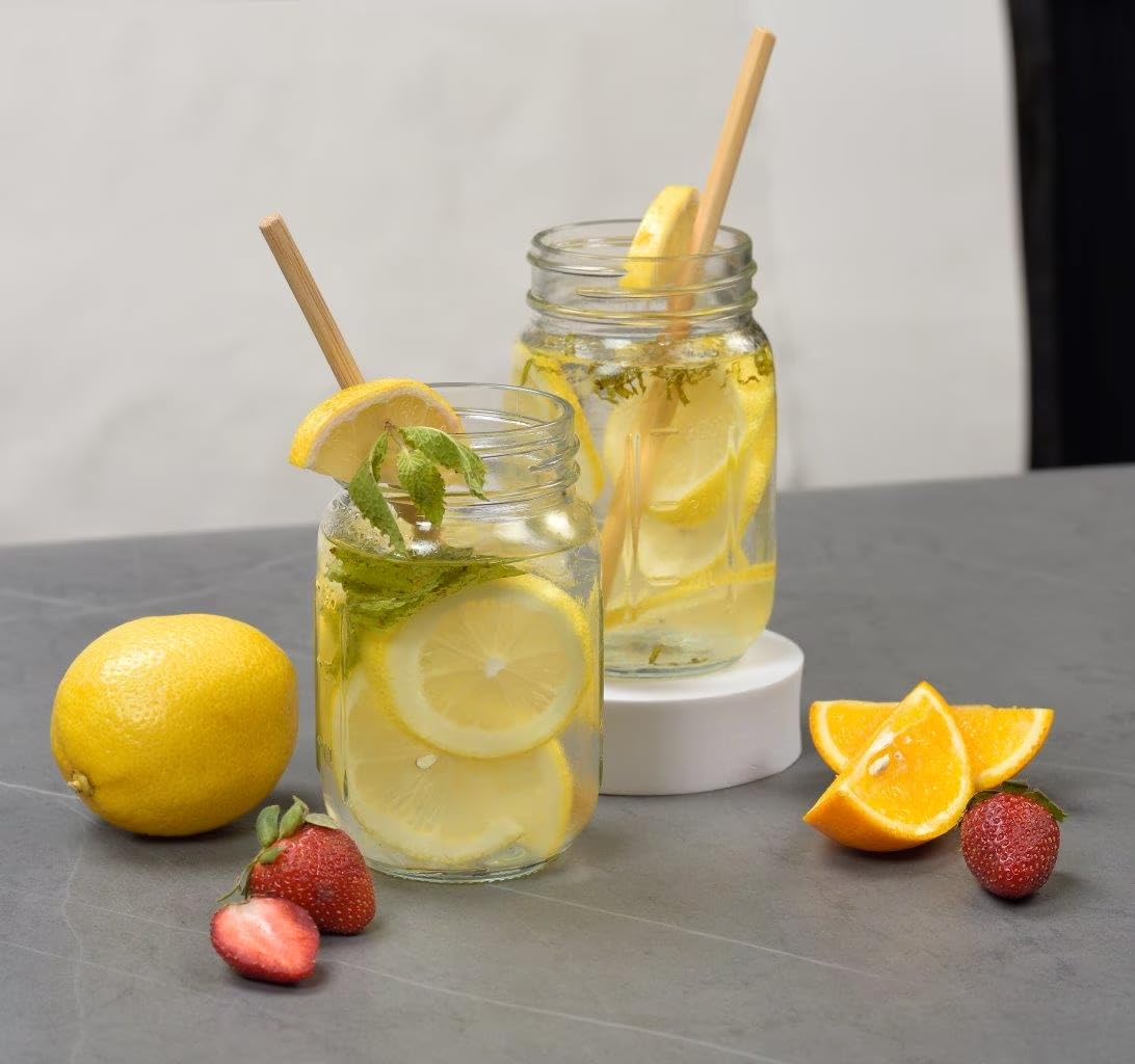 16 oz Regular Mouth Glass Canning Jars with Lids and Rings, 12-Pack O648355