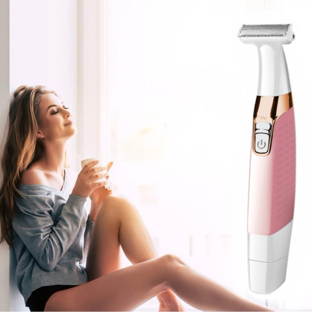Pink Portable Electric Body Hair Shaver Q7671
