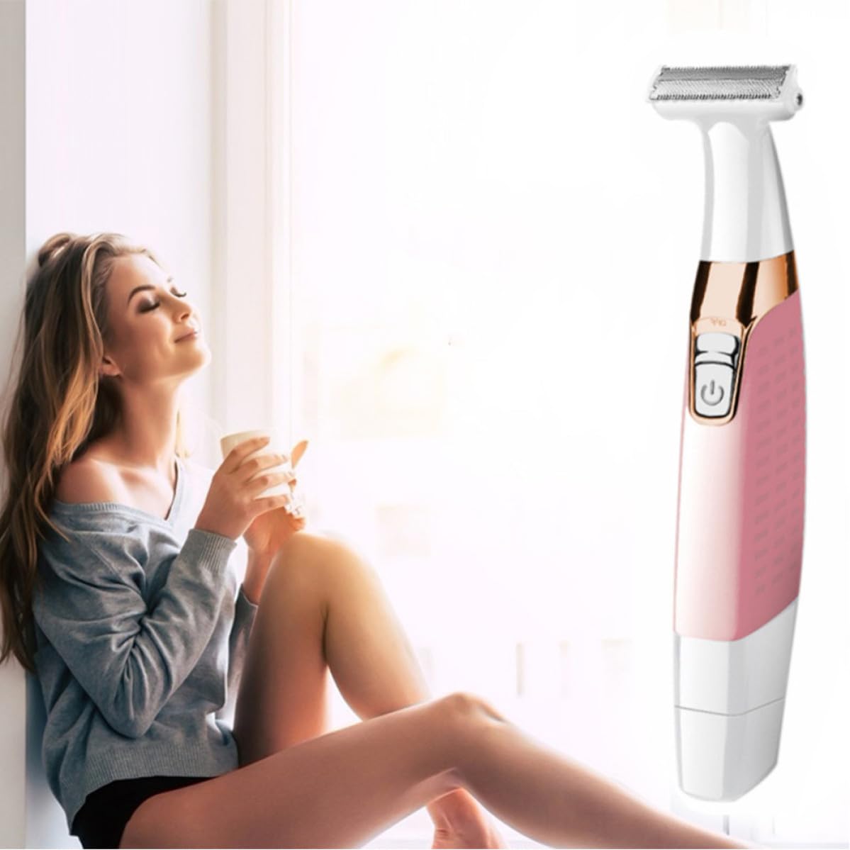 Pink Portable Electric Body Hair Shaver Q7671