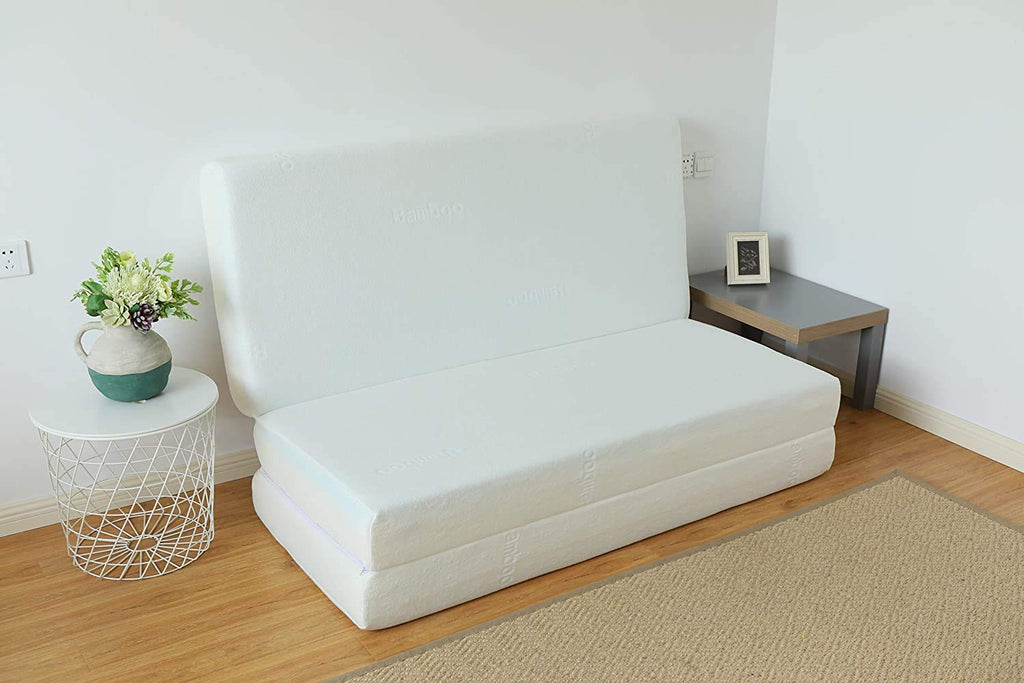 8-Inch Gel Memory Foam Tri-fold Mattress with Bamboo Cover, Queen X34655