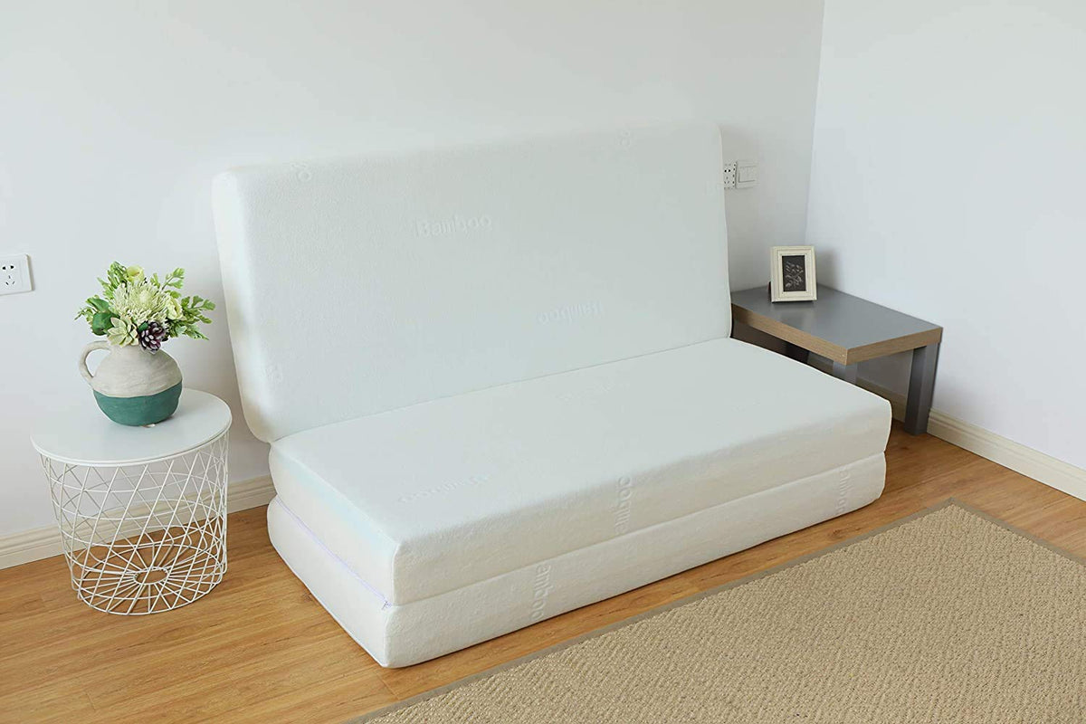 8-Inch Gel Memory Foam Tri-fold Mattress with Bamboo Cover, Queen X34655