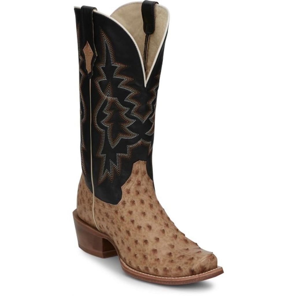 Full Quill Ostrich Leather Western Boots J75958
