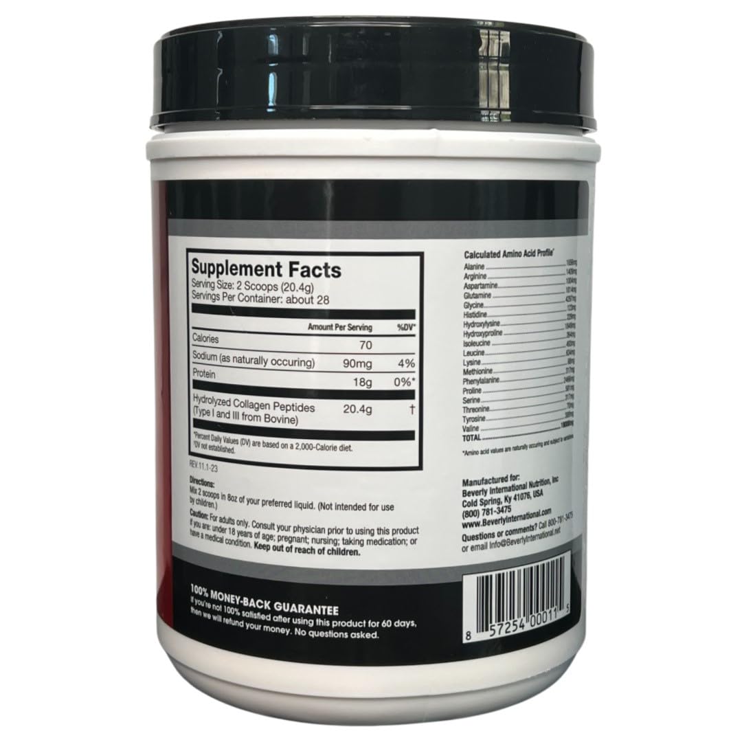 Collagen Peptides Protein Powder Unflavored 20 oz U258