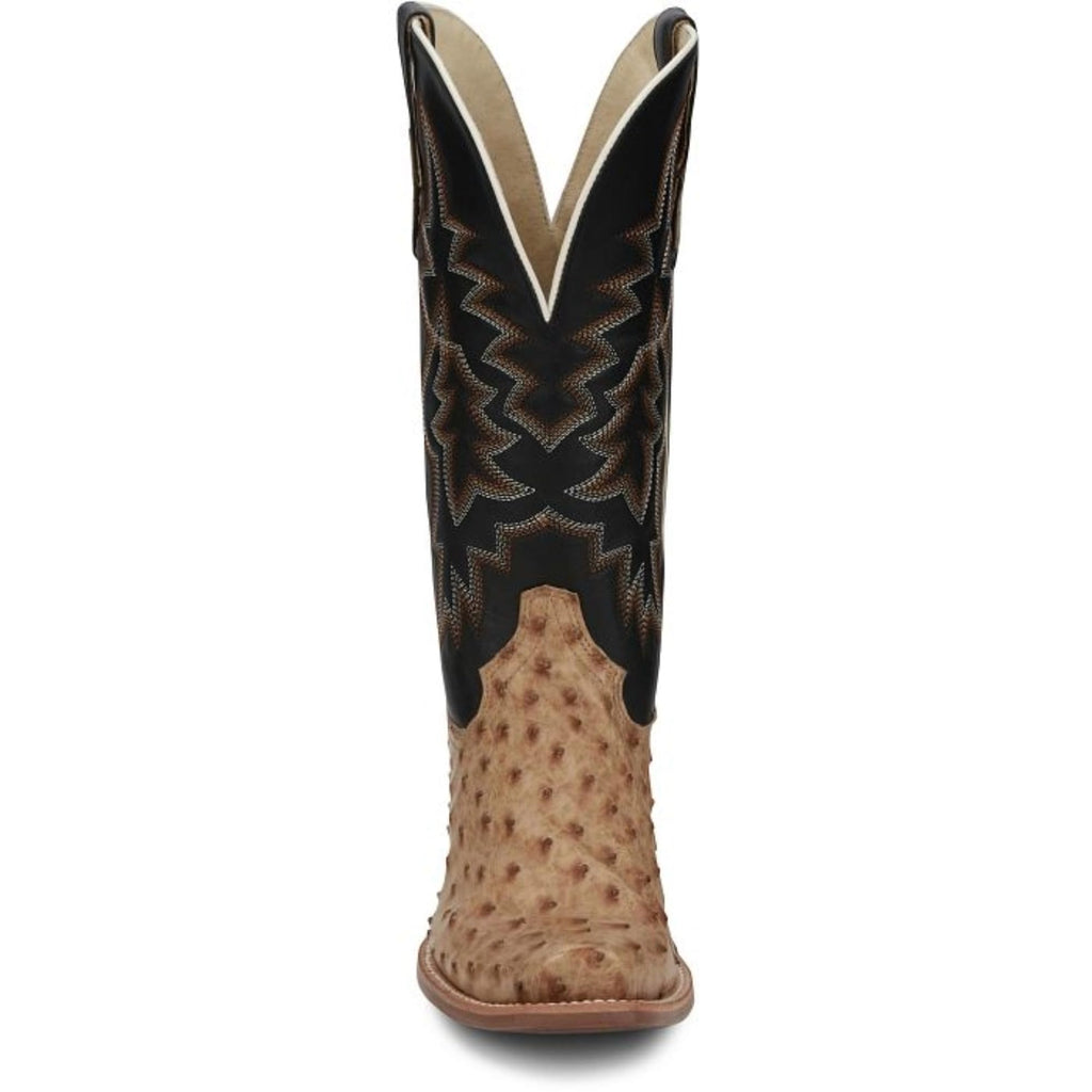 Full Quill Ostrich Leather Western Boots J75958