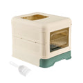 Fully Enclosed Cat Litter Box with Lid and Drawer I407831