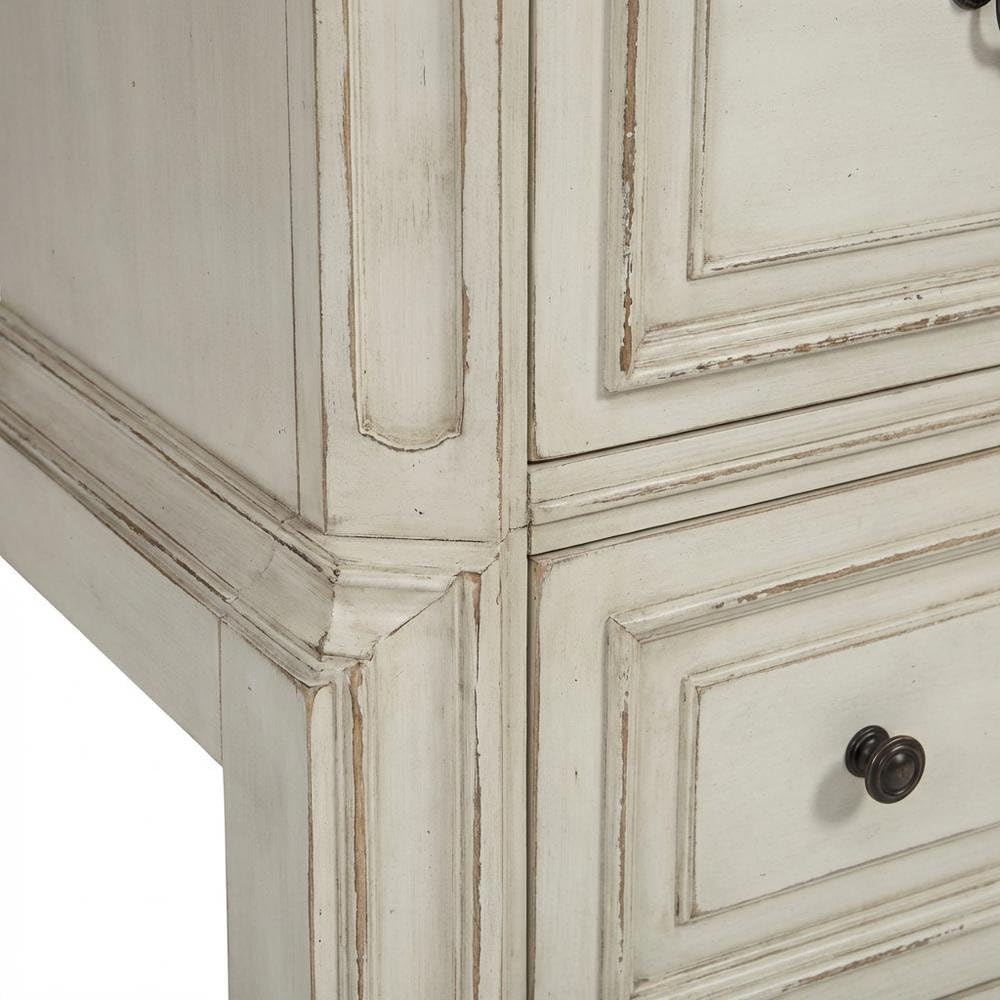 Antique White 3 Piece Desk and Hutch Set C819449