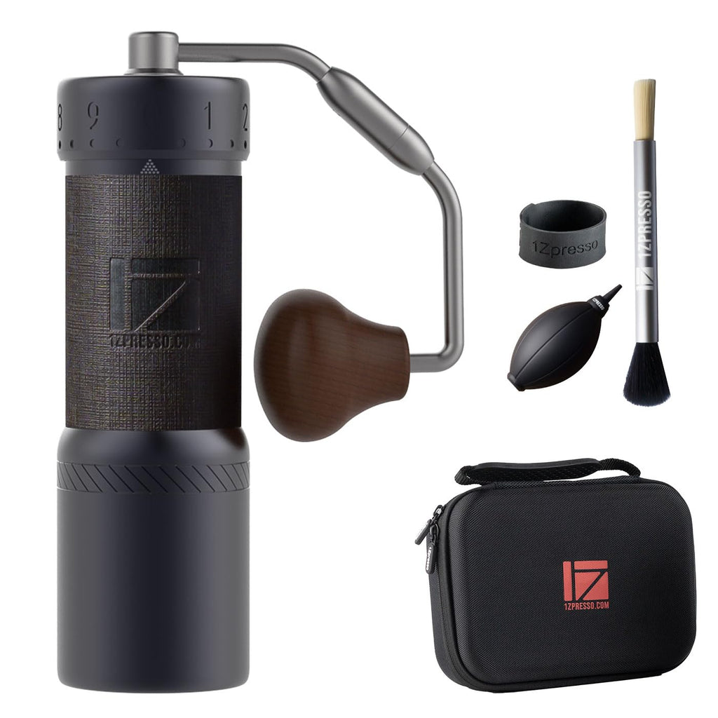 Manual Coffee Grinder Iron Gray Conical Burr Foldable Handle R684