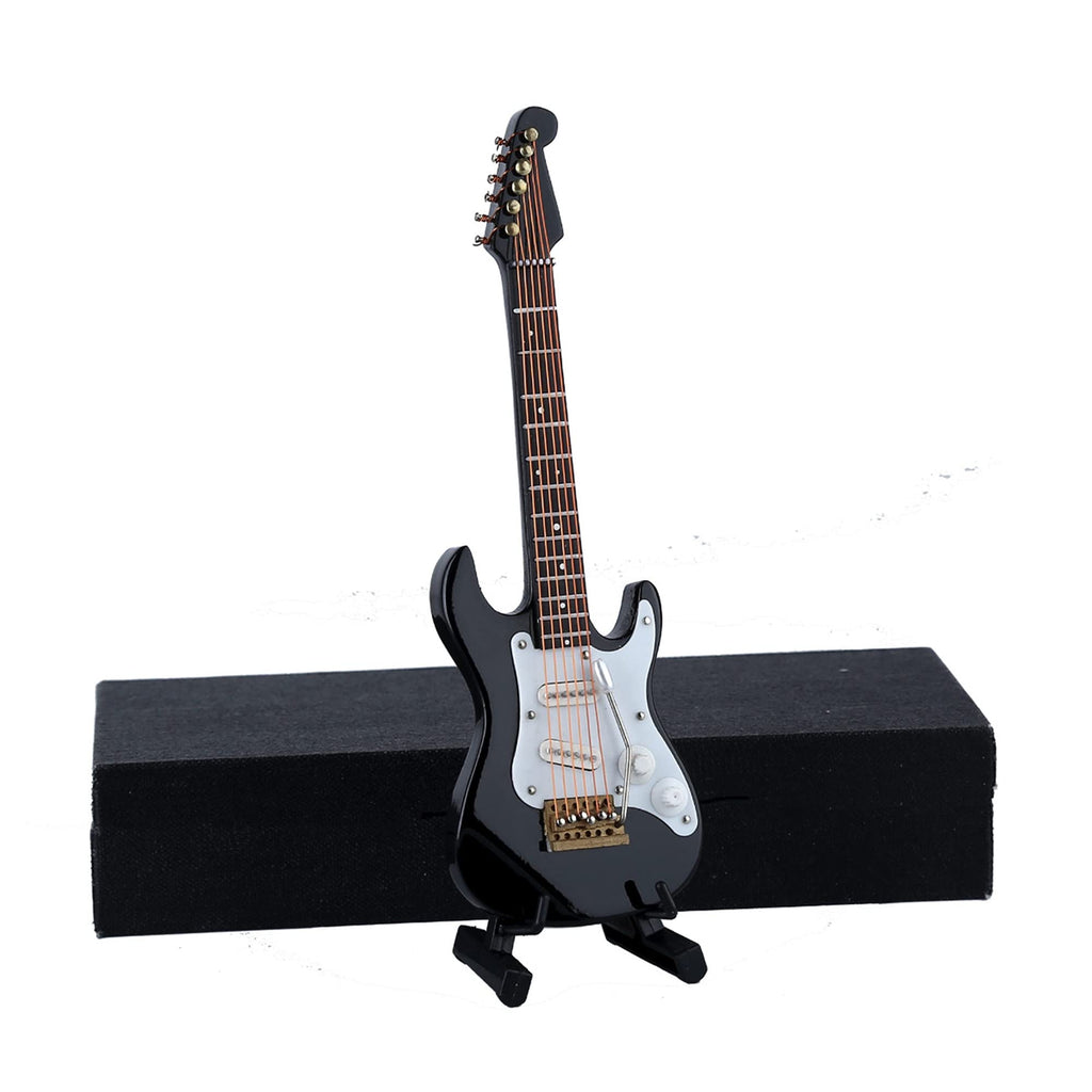 Miniature Electric Guitar Replica with Stand and Case B57482