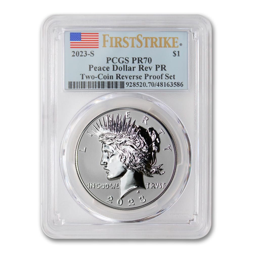 Set of 2 American Proof Silver Morgan & Peace $1 N91521