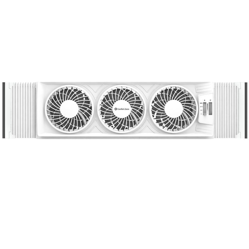 Triple Window Fan with 3-Speeds & Expandable Width D426979