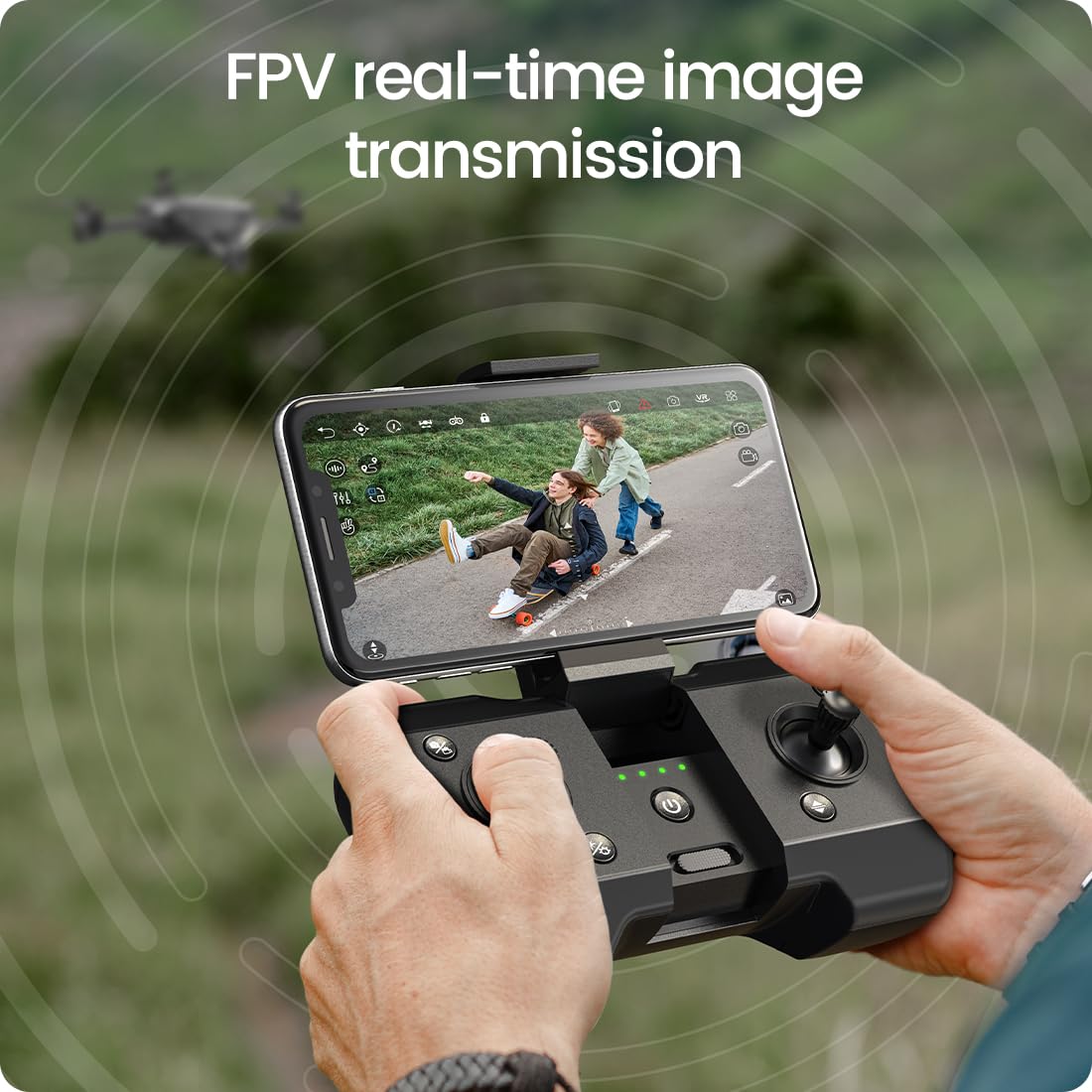 Foldable FPV Drone with 1080P WiFi Camera and Carrying Case U202564