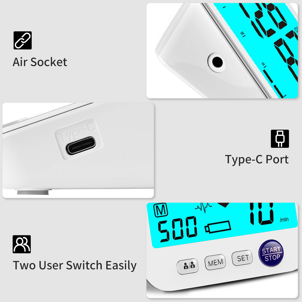 Blood Pressure Monitor 2 Cuff Sizes F3832
