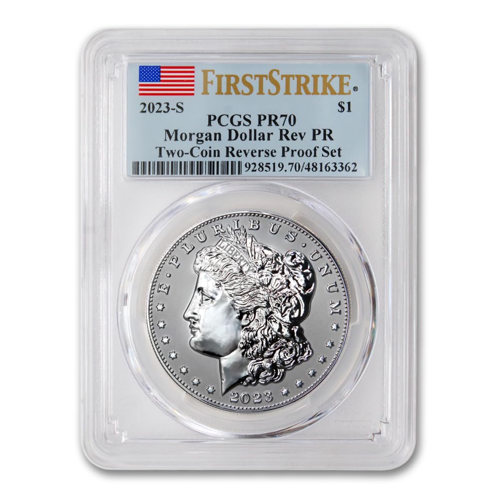 Set of 2 American Proof Silver Morgan & Peace $1 N91521