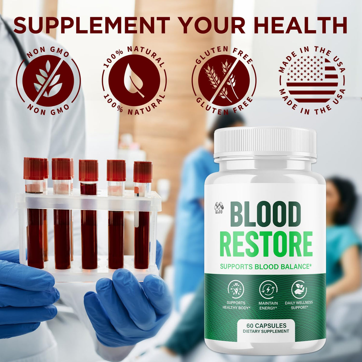 3 Pack Blood Restore Capsules 180 Capsules Y105
