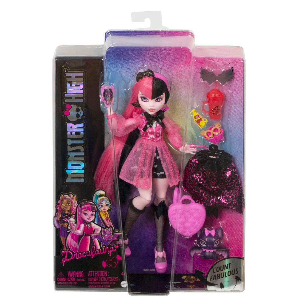 Monster High Doll with Pink & Black Hair T11902