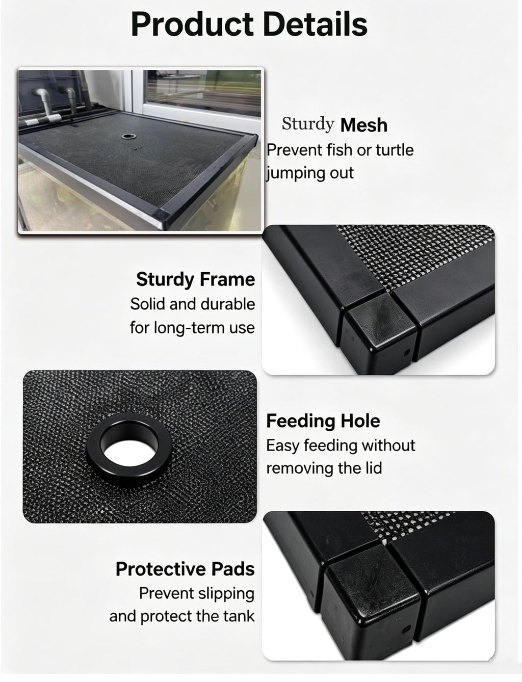 Aluminum Fish Tank Mesh Lid I86209