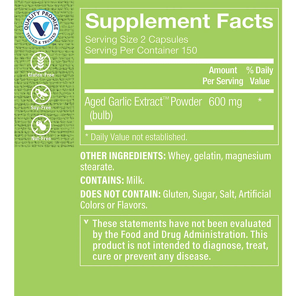Garlic 600 MG 300 Capsules J766