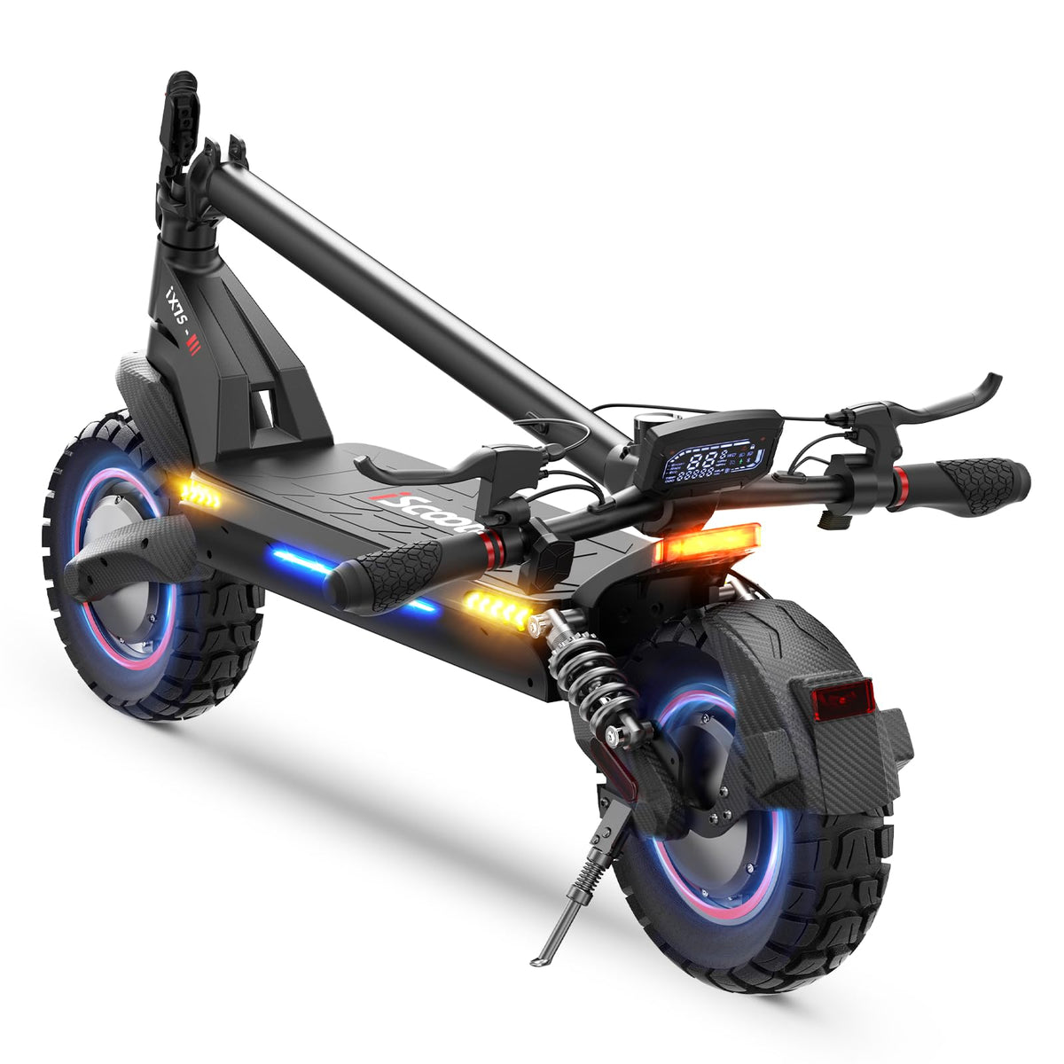 Electric Scooter with Off-Road Tires, Dual Suspension & Brakes V787466
