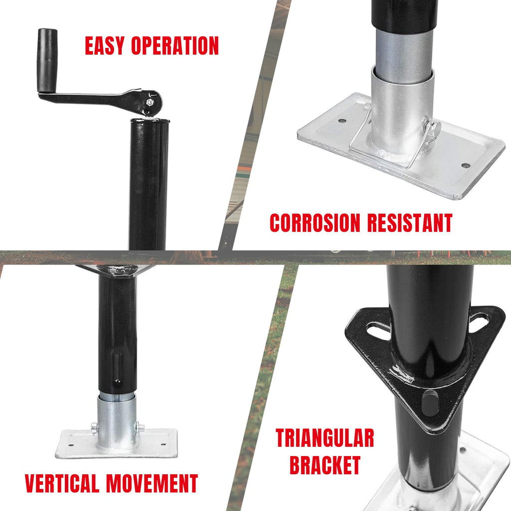 A-Frame Trailer Jack 2,000 LBs Capacity 14 Inches Vertical Travel J975402