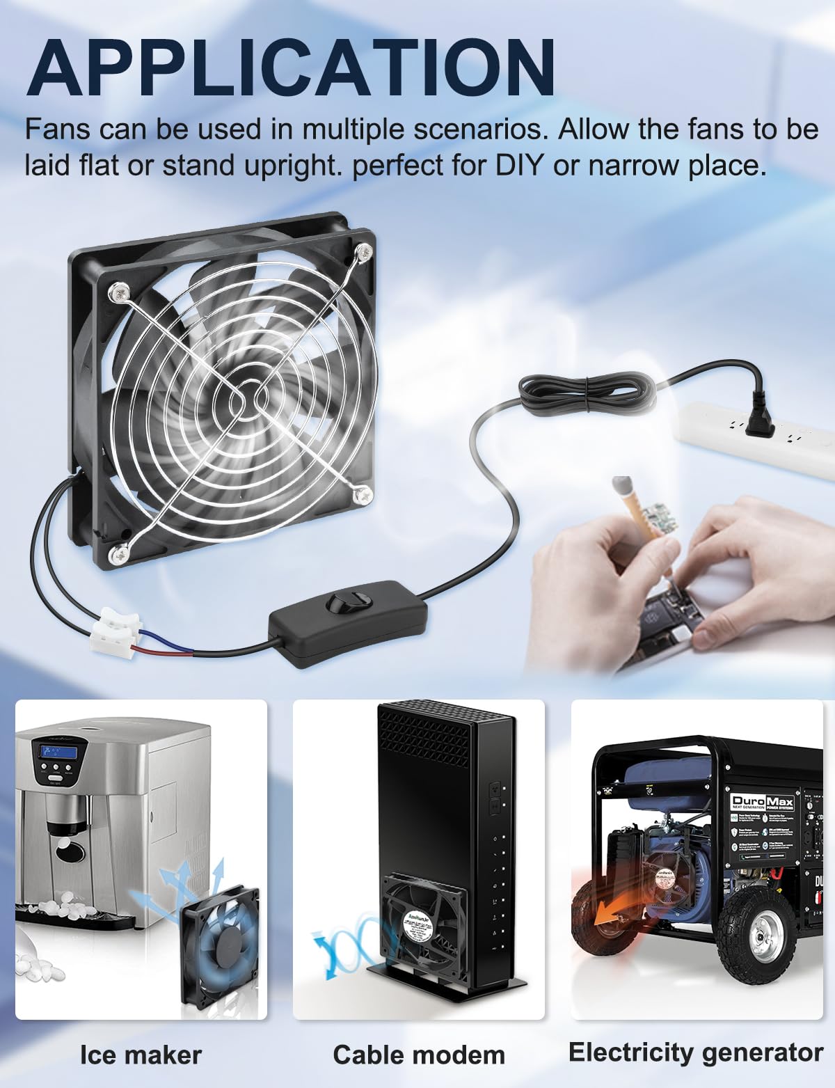 120mm x 25mm 120V Brushless Axial Fan R7339