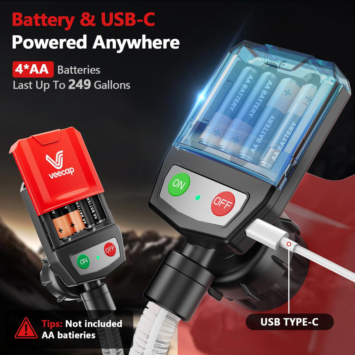 Automatic Electric Fuel Transfer Pump with Auto-Stop, 3.8GPM V243