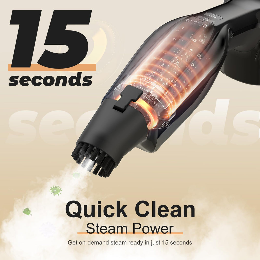 Handheld Steam Mop with 17 Accessories R8034