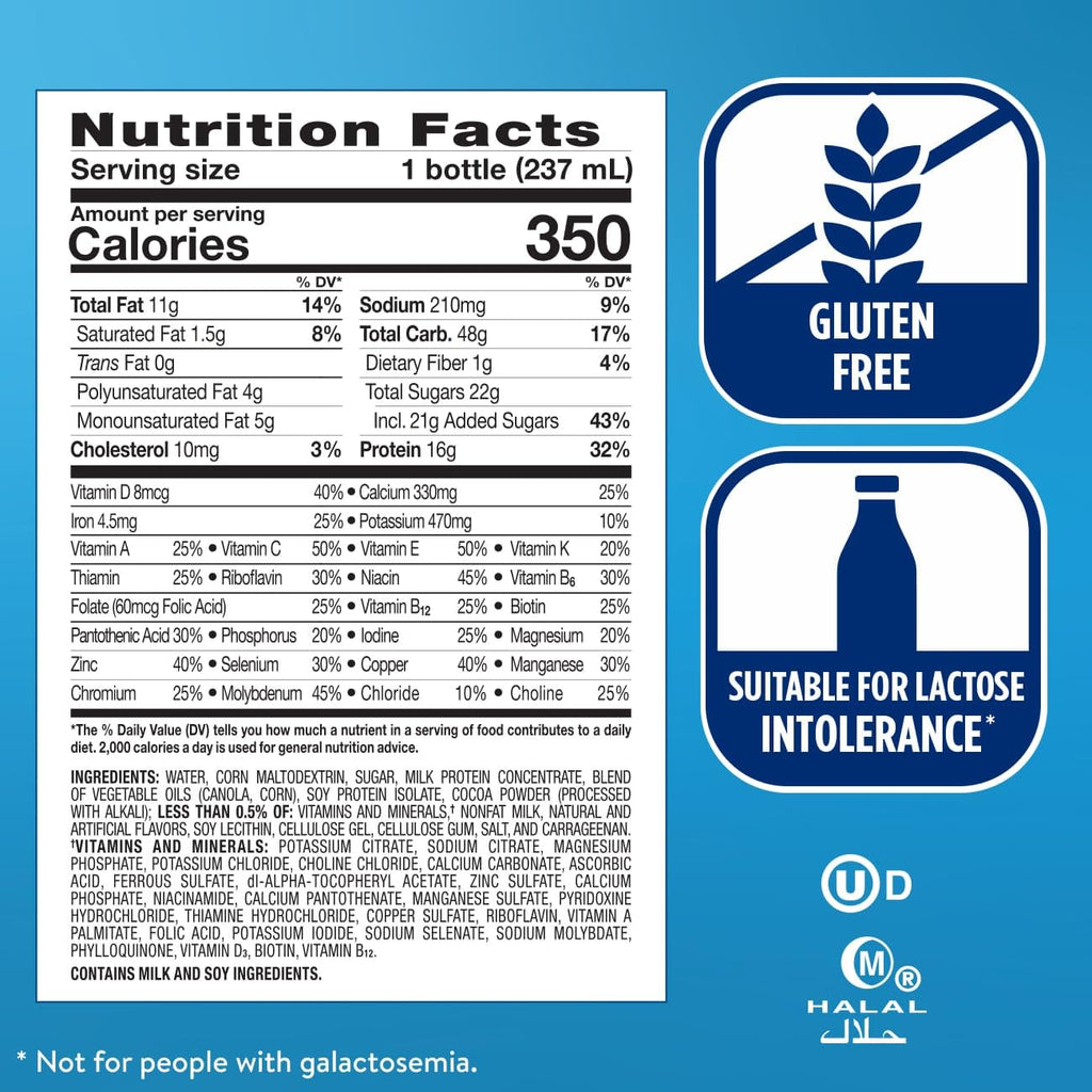 Milk Chocolate Nutrition Shake, 24 Pack T285