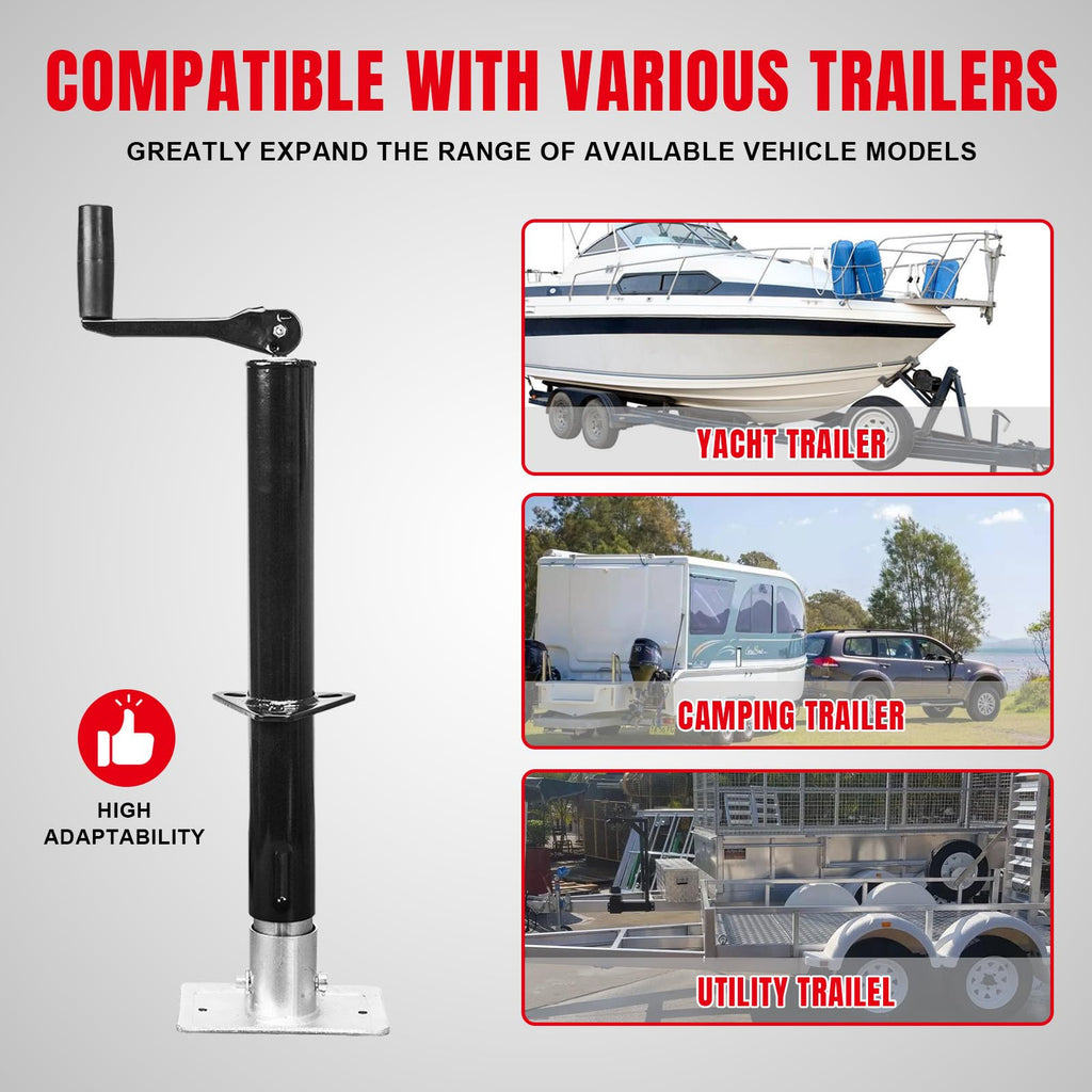 A-Frame Trailer Jack 2,000 LBs Capacity 14 Inches Vertical Travel J975402