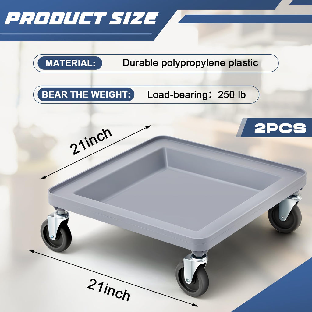 Glass Rack Dolly 4 Wheels 2 Pcs E4427