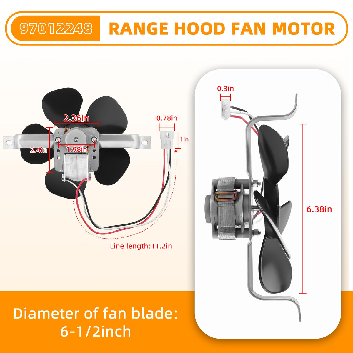 Range Hood Fan Motor N4111
