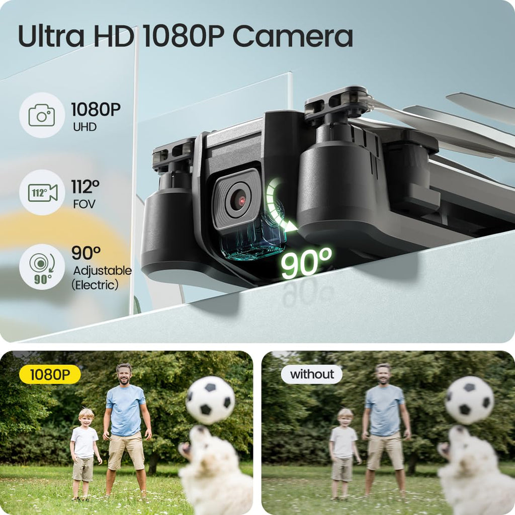 Foldable FPV Drone with 1080P WiFi Camera and Carrying Case U202564