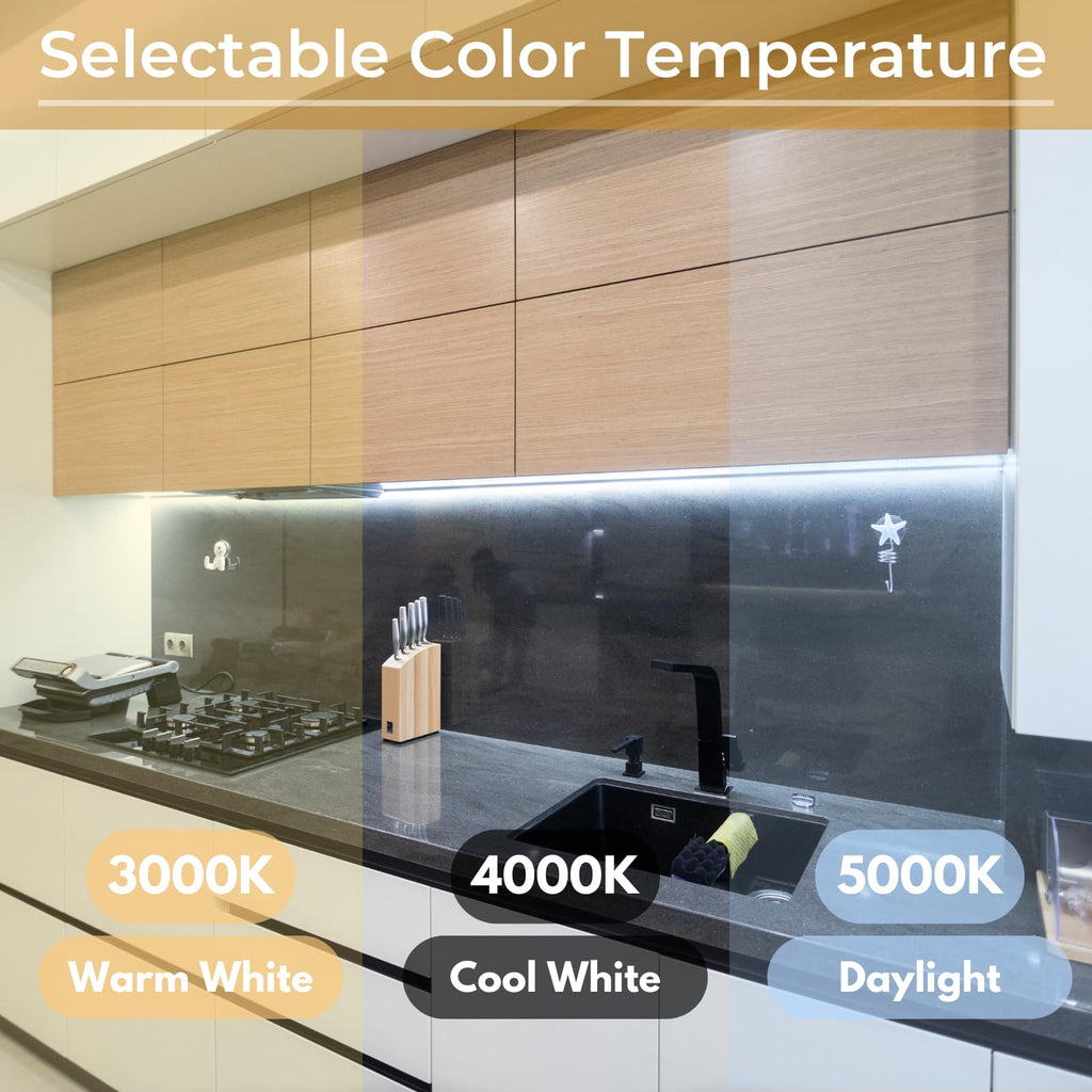 24-Inch LED Under Cabinet Light, Dimmable Color Selectable, 11W, White G193964